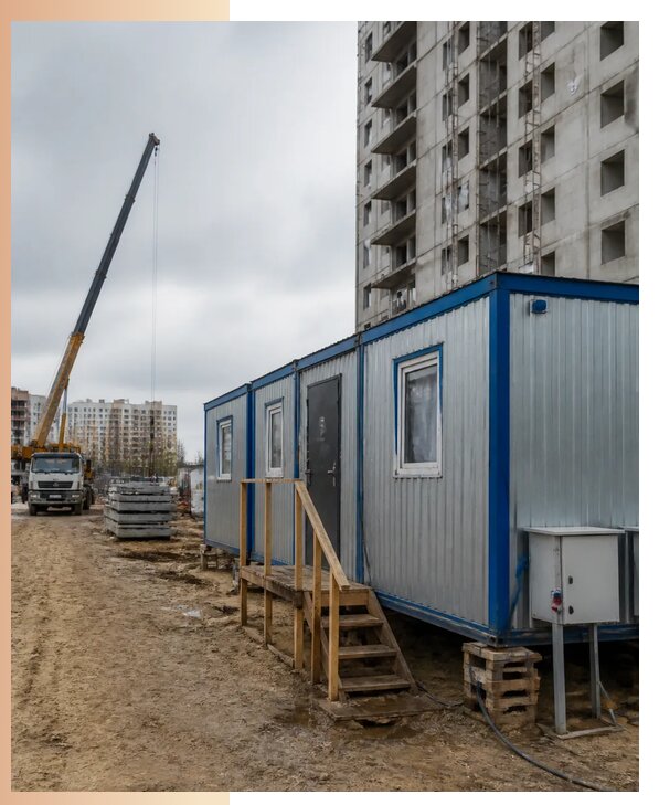 Аренда строительных вагончиков для рабочих в Гагарине